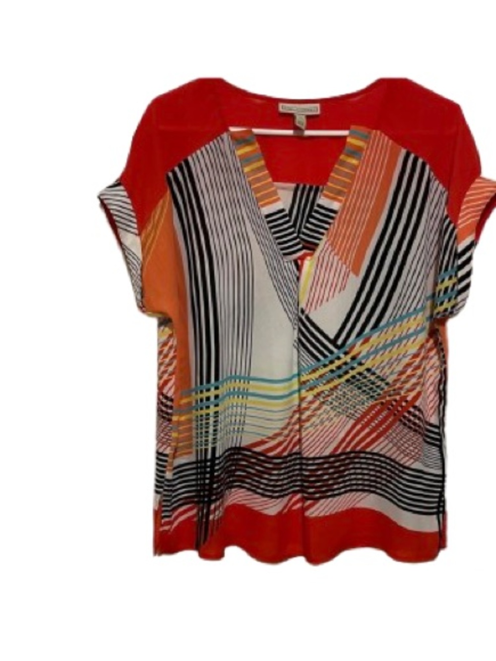 Dana Buchman Blouse Flutter Sleeve Medium